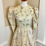 Vintage Custom 70s Victorian Revival Wedding or Ball Gown Cottagecore Royalcore Size M Photo 2