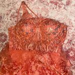 Prom Dress Orange Size 10 Photo 2