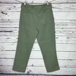 Loft Ann Taylor NWT Size 10 Green Straight Leg Pants w/ Tie Belt Photo 2