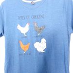 Instant Message chicken graphic tee youth size XL Blue Photo 2