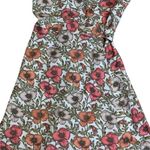 ALY DALY Women's Floral Print Wrap Midi Dress Short Sleeve Summer Spring‎ Sz SM White Photo 4