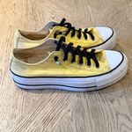 Converse  CT All Star Lift OX 568627C Women’s Size 8 Butter Yellow Canvas Shoes Photo 3