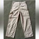 Madewell  Garment Dyed‎ Low Slung Straight Leg Cargo Pants Pink Size 26 Photo 2