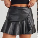 DO+BE Black leather skirt  Photo 1