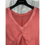 Free People FP Movement Two Way Convertible T Shirt. Distressed Red Photo 3