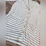 Agnes & Dora  Essentials Button Down Cardigan White/Grey w/Pockets SMALL NWT #202 Photo 4