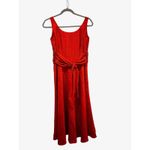 Coldwater Creek  Silk Burnt Orange Sleeveless Midi Western Style Dress Size 10 Photo 13