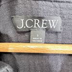 J.Crew J. Crew Size S Gauzy Brushed Cotton Split V Neck Roll Sleeve Black Mini Dress Photo 7
