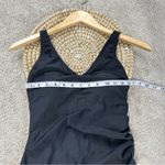 Speedo Women’s One-Piece V-Neck Swimsuit Wide Shoulder Straps in Black 10 Photo 13