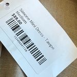 Mable Simone Mini Dress Taupe Linen Blend Neutral Size Medium Women's NWT Tan Photo 12