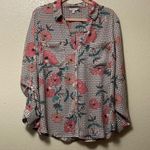 Candie's Floral Button-Up Beautiful Blouse Photo 0