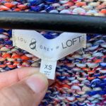 Lou & grey LOFT Multicolor Marled Knit Soft V-Neck Sweater Size XS Photo 1