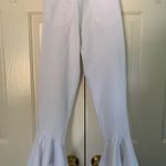 Vibrant White Flare Jeans Photo 1