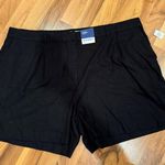 Old Navy  Taylor Extra High Rise Pleated Black Shorts Women's XXL linen blend NWT Photo 0