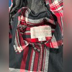 Cooperative  Red and Black Plaid Hooded Cape Photo 2