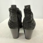 Jeffrey Campbell  Rosalee Snake Embossed Leather Booties in‎ Black Size 8 Photo 5