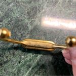 kinsley armelle Raven Druzy Quartz bracelet S/M Gold Tone Bangle Cuff Black Photo 6