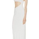 Auteur Clem Cutout Dress in White Large New Womens Long Maxi Gown Photo 2