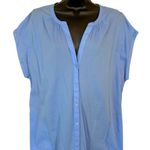 GapBody 100% Cotton Sleeveless Button Down Shirt Dress w/ POCKETS Photo 1
