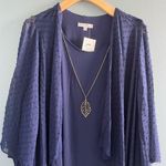 Sandra Darren  Long Sleeve Sheer Jacket Dress Photo 2