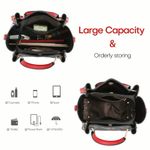 NWT Elegant Women Tote Shoulder Bag with Scarf Black/Brown Black Photo 1