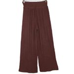 Abercrombie & Fitch Womens  Brown Ribbed Knit Wide Leg Pants with Pockets Size XS Photo 1