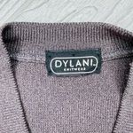 Vintage dylani Knitwear grey Cardigan button sweater Gold Metal Embellished Gray Size XL Photo 5