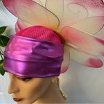 Handmade pink floral hat. This hat was made for the stage in the theater. Photo 1