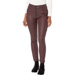 Kut From The Kloth  Mia High Rise Skinny Wet Look Bordeaux Jeans 14 NWT Photo 7