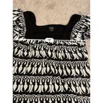 Y2K babydoll black & white abstract shirt.Sz 10 Photo 5