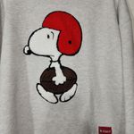 Snoopy Football player Sweatshirt women's medium Gray Photo 2