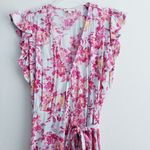 Ella Moss Floral Mini Ruffle Wrap Dress Photo 2