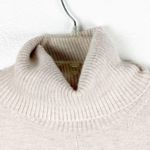 Loft Cream Striped Turtleneck Wool Blend Dolman Sleeves Sweater, Size XXS Photo 9