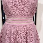 City Studio Juniors' Dusty Pink Lace Fit & Flare Homecoming Party Dress Size 9 Photo 2