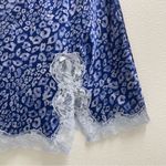 Victoria's Secret  Blue Animal Print Chemise with Lace Photo 6