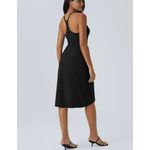 Halara  black athletic dress asymmetrical hem size small Photo 1