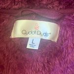 Cuddl Duds  jacket women’s large purple berry furry full zip jacket pockets cozy Photo 1