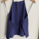 Maeve Anthropologie  High Neck Halter Top Navy Photo 9