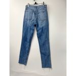 Reformation Julia High Cigarette Jean Womens Distressed High Waist Blue Size 24 Photo 1