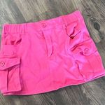 Hot pink cargo mini skirt Photo 0