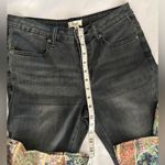 70’s Womens Mid Rise Jeans Patchwork Bell Bottom Pants Washed Denim Size S New Black Photo 5