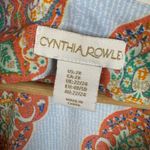 Cynthia Rowley Cynthia‎ Rowley Paisley Tunic Top Size 2X Multicolor V-Neck Boho Lightweight Photo 3
