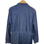 Lucky Brand Surplus Jumpsuit denim coveralls boiler suit dark wash straight SZ L Photo 9