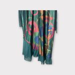 Buykud Dress 2XLLagenlook Oversized Arty‎ Artisan Green Geometric Kaftan Size 2X Photo 3