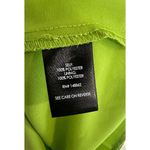 Torrid  Bright Green Floral Pattern Chiffon Pintuck Squareneck Cami Photo 4