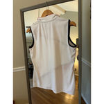 IZOD Women's  Golf Sleeveless Top M White Red Photo 6