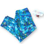 LuLaRoe Womens Leggings Sz XS Jade Athletic Capris Activewear Peacock Blue NEW Photo 3