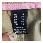 Lands' End Khaki Tan Ankle Pants Pockets Women Plus Size 14 Photo 6