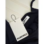 NWT Rumored Just Like Heaven Maxi Dress Navy Ruffled Party Gala Banquet Size S Black Photo 5