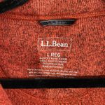 LL Bean Women Burnt Orange Full Zip Fleece Jacket Size L Size L Photo 3